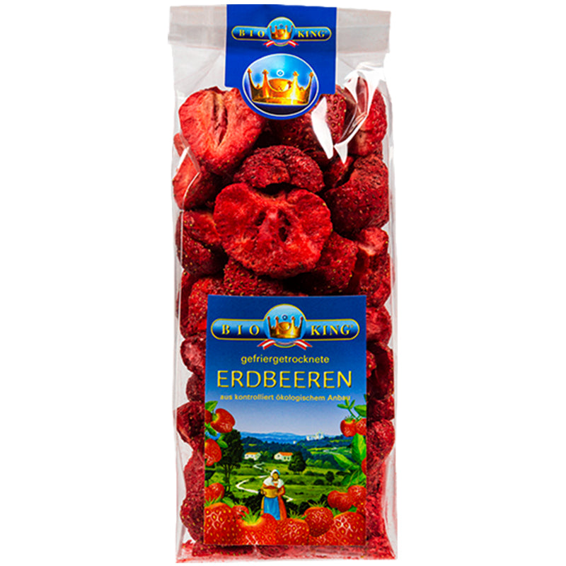 Erdbeeren Bio gefriergetrocknet 40 g - pb-naturprodukte.de
