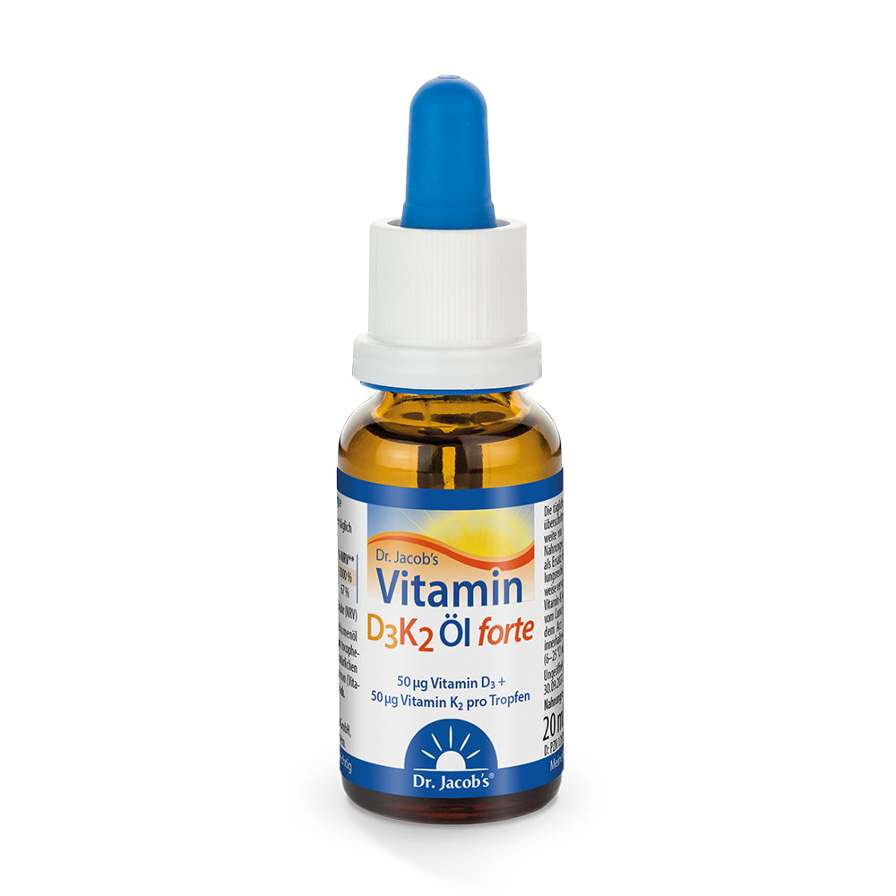 Dr. Jacobs Vitamin D3 K2 Öl forte 20 ml - pb-naturprodukte.de
